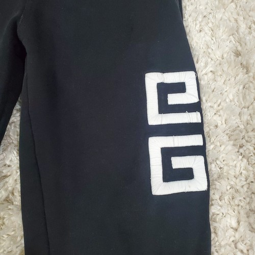 Size XS- Men Givenchy G4 Sweatpants Black Embroidered - Picture 3 of 6