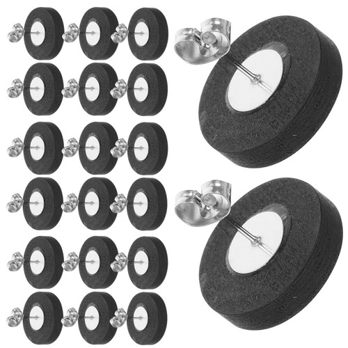 20 Pcs Round Wood Cabochons Earring Blanks Studs Jewelry Making Findings for - Picture 5 of 20