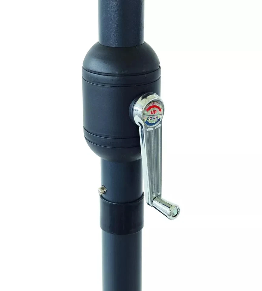 OMBRELLONE DA GIARDINO RETTANGOLARE ESSENZA IN POLIESTERE BIANCO 2X3 MT - Immagine 3 di 3