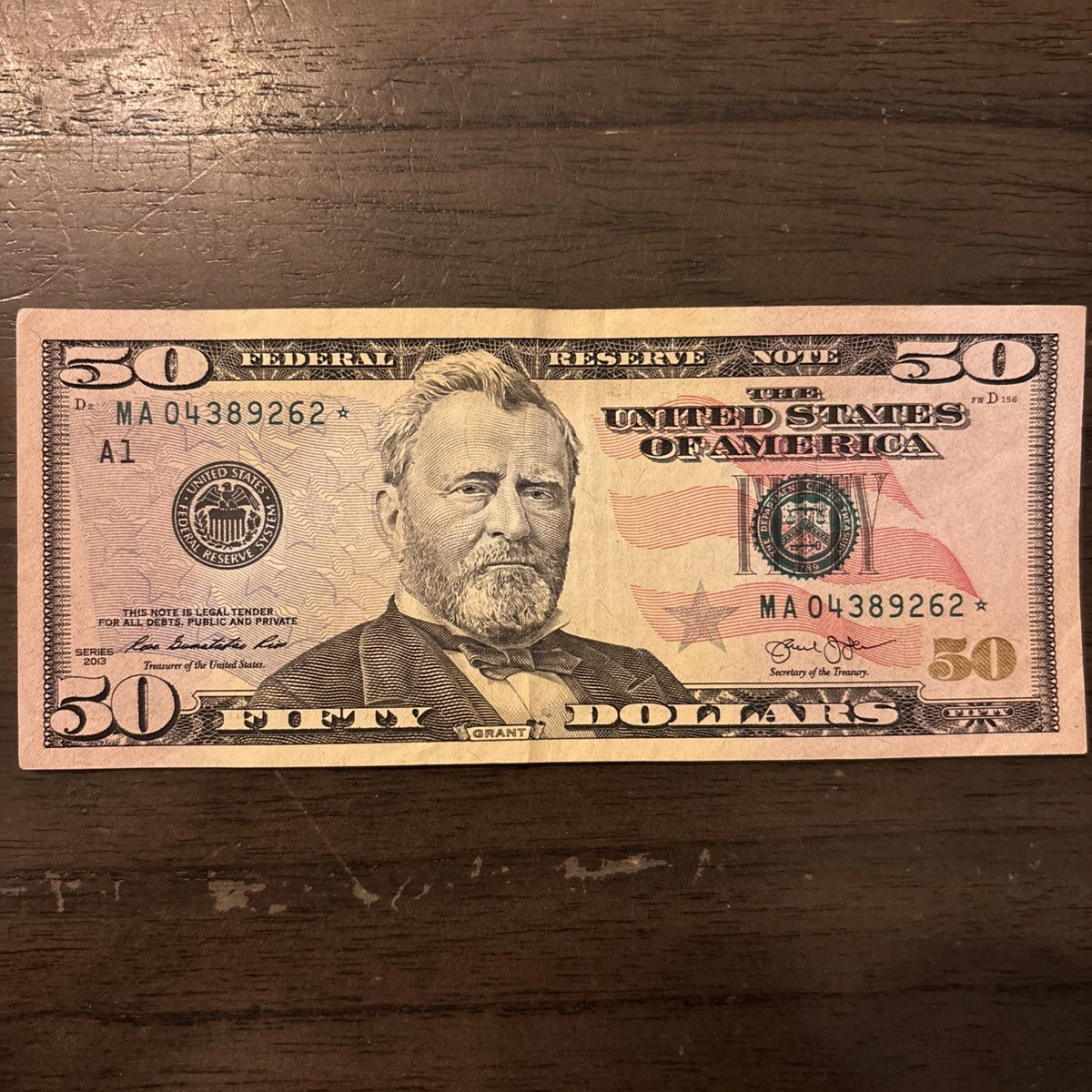 2013 $50 美联储小说明| eBay