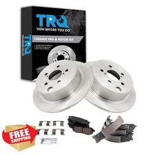 TRQ Ceramic Rear Brake Pad Rotor Set 14 Subaru Forester