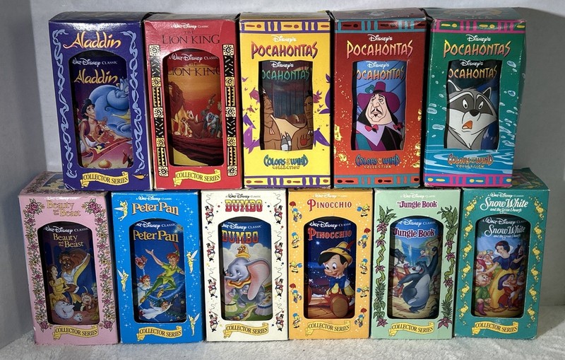 Walt Disney Collector Series Burger King Cup Lot Of 11 Cups Pocahontas Lion King