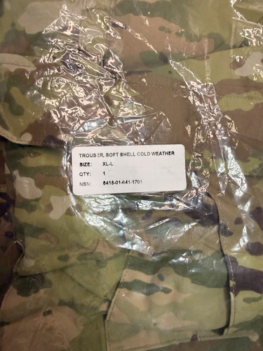 Army Softshell Cold Weather Hose Multicam XL - Long Sealed Neu - Bild 1 von 4