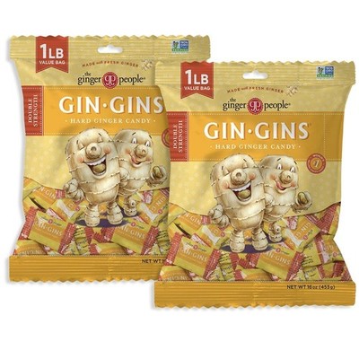 GIN GINS Double Strength Ginger Hard Candy   Natural Ginger Candy by The Ging...