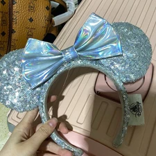 US Minnie Ears Limited Cinderella Disney Parks Magic Mirror Silver Headband 2020