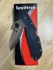 Spyderco Endela Lockback Knife Emerson Opener Gray FRN (3.4" Satin) C243PGYW