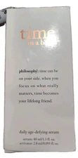 PHILOSOPHY TIME IN A BOTTLE DAILY AGE-DEFYING SERUM 1.3 OZ SET AMAZING! NIB