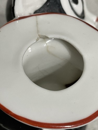 1930's PORCELAIN NOVELTY FELIX THE CAT STYLE CHAMBERSTICK CANDLE HOLDER No.4100 - Picture 7 of 8