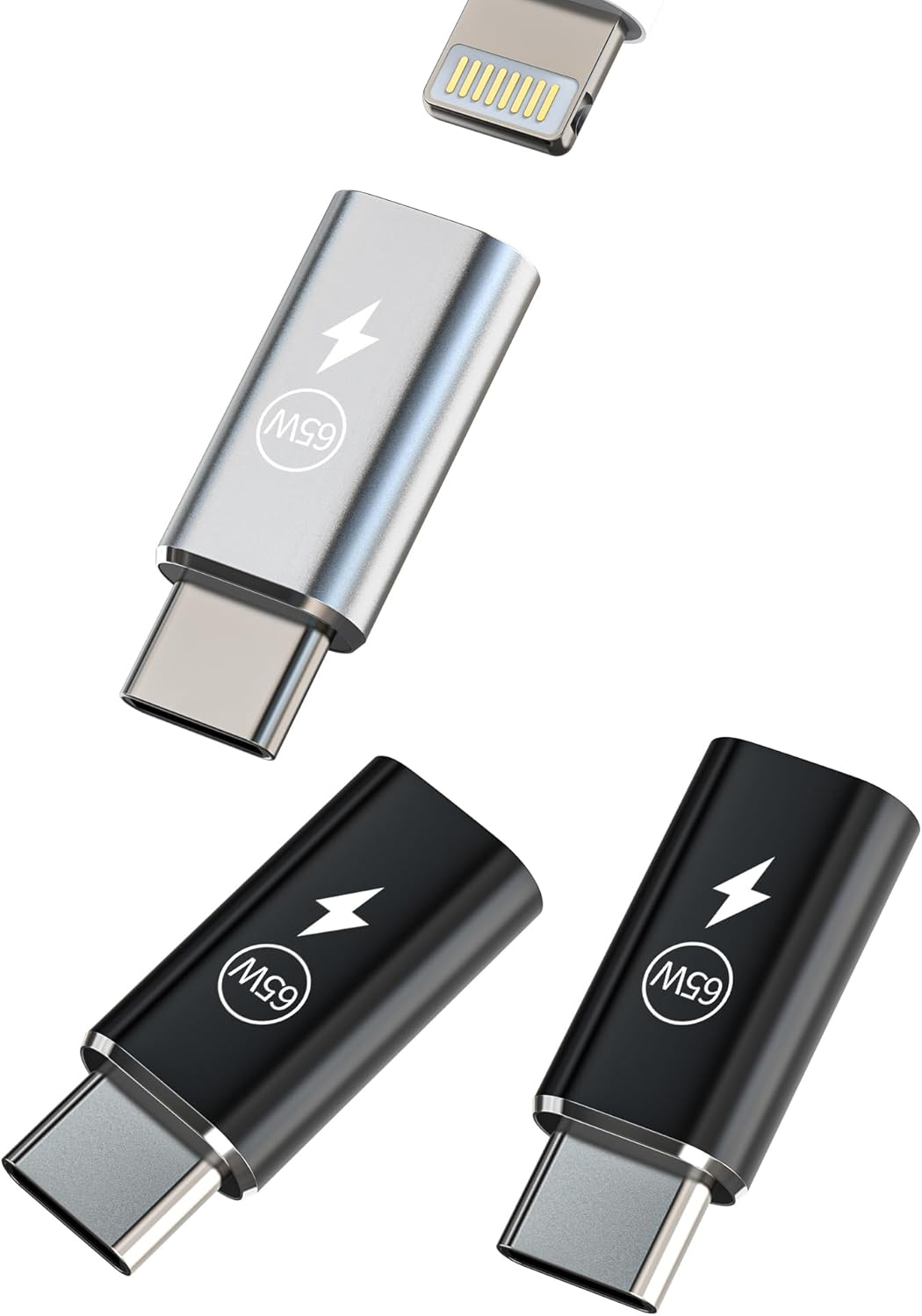 OTG Audio Adapter USB-C Female to Lightning Male 2Pack Iphone Ipad for Apple