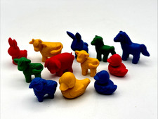Vintage Rubber Farm Animals, Lot of 12 H-6