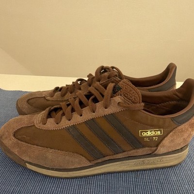 adidas SL 72 Herren Sneaker Braun Low Top Schnürung Lauf EU 44 2/3 UK 10