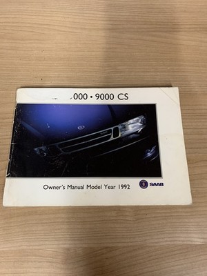 Saab 9000 Cs 1993 Bedienungsanleitung gebraucht