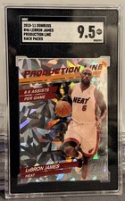 2010-11 Donruss Production Line LeBron James Rack Packs SGC 9.5 POP 4 - 3 Higher