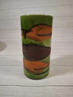 Vintage Royal Haeger USA Pottery Vase Earth Wrap Green Peel Lava Glazed