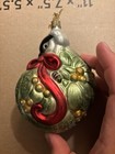 Lenox Winter Greetings Glass Chickadee Ornament Catherine McClung — photo 1