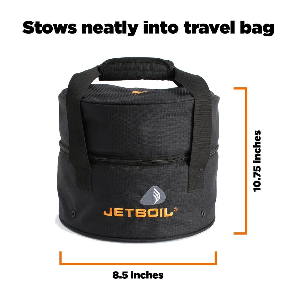 Fogão Jetboil Genesis Basecamp Camping Overlanding CookingSystem Panelas Laranja - Imagem 4 de 4