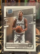 Panini 2020-21 Donruss Optic Rated Rookie Devin Vassell #161 Spurs NBA Card. rookie card picture