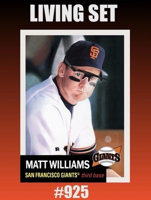  MATT WILLIAMS Topps Living Set 925 PRESALE - San Francisco Giants