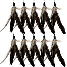 CATDABIR Cat Feather Toys Refills, 10 Pieces Natural 10 PCS Refills