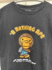 Excellent Used BAPE T-Shirt M Baby Milo Initial Tag Auth Rare Ape