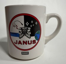 Rare Vintage Hughes Aircraft Company Janus Project Logo Ceramic Coffee Mug Cup