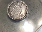 1876-CC Seated Liberty 10c. ANACS (EF-40) Details