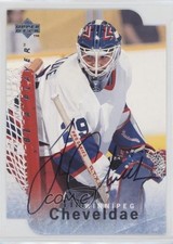 1995-96 Upper Deck Be a Player Die-Cut Auto Tim Cheveldae #S76 Auto 1o3
