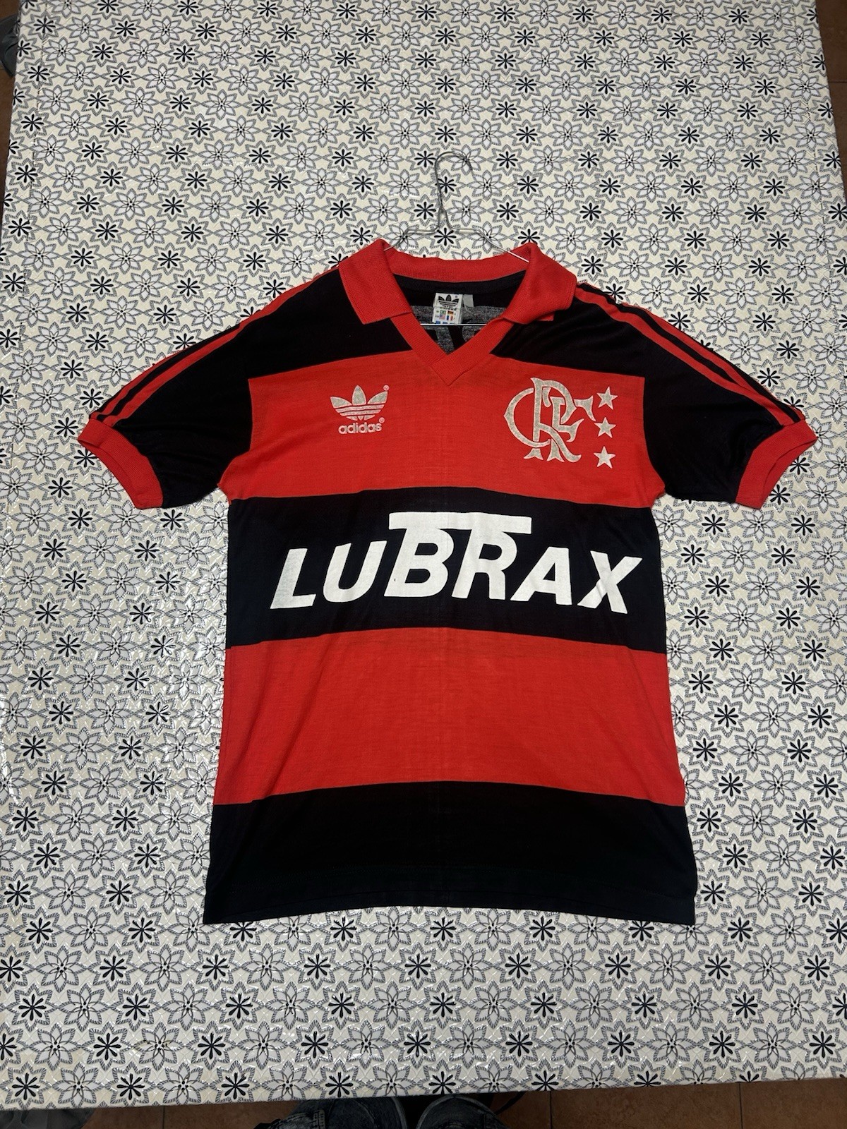 Maglia calcio Flamengo anni 80 Adidas lubrax numero 9 M rara vintage lanetta