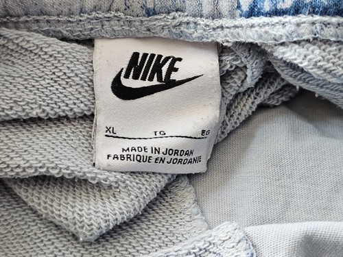 Nike Kids' Club Fleece Midweight French Terry Shorts Light Armory Blue/White XL - Picture 3 of 7