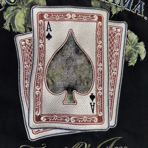 Tommy Bahama Ace Of Spades Las Vegas Embroidered Silk Shirt Short Sleeve Sz 3XL - Picture 14 of 18