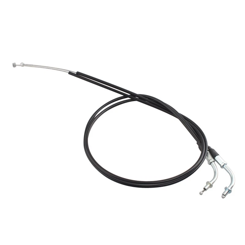 90CM 35" Black Throttle Cable Wire Steel Set Fit For Harley Sportster XL1200 883 - Image 3 of 4