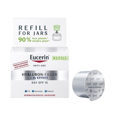 Eucerin Hyaluron-Filler 3x Effect Day Cream for Dry Skin SPF15 Refill 50ml