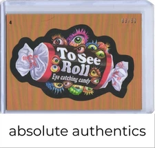 2025 Wacky Packages Halloween To See Roll /50 Orange Foil