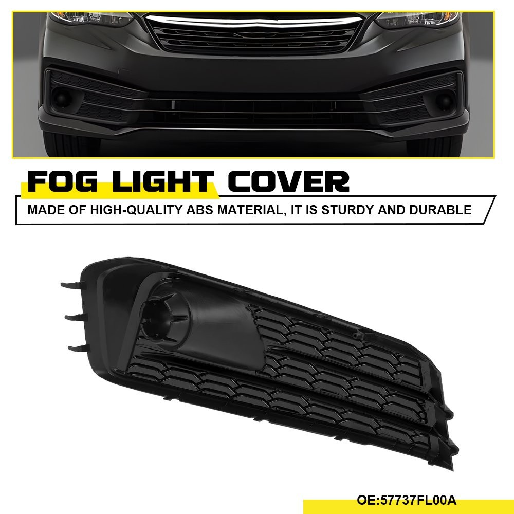 For Subaru Impreza 2020 2021 2022 2023 Fog Lamp Light Bezel Black Passenger Side