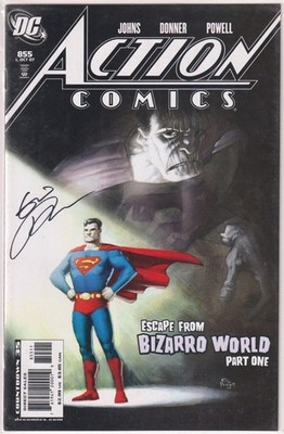 ACTION COMICS #855 DYNAMIC FORCES SIGNED ERIC POWELL DF COA SUPERMAN BIZARRO DC