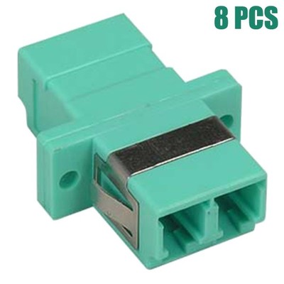 8 Pcs LC to LC Duplex Multimode Fiber Optic Cable Adapter Connector LC-LC OM3