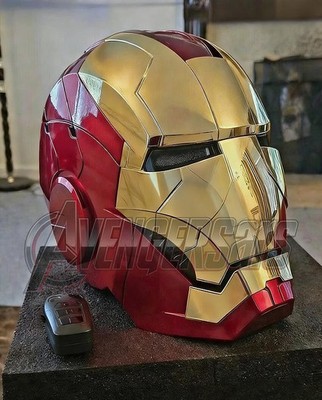1:1 Iron Man MK5 Jarvis Deformable Voice Control Wearable Helmet Electroplated