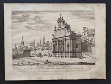 Fontana Acqua Paola Monte Gianicolo, Fontane di Roma, G. B. Falda, Stampa 1691