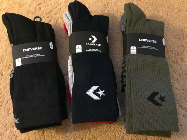 converse men's crew socks