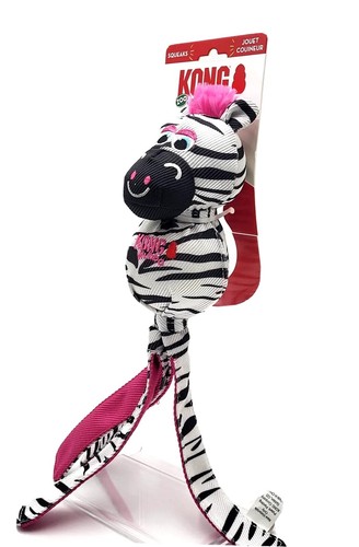 KONG Wubba Friends Zoo Zebra LARGE Ballistic Squeaky Toss Tug & Fetch Dog Toy - Picture 6 of 12