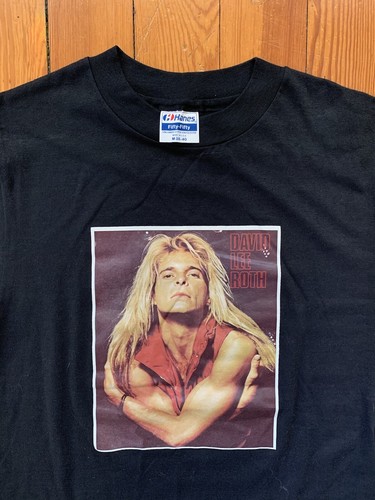David Lee Roth vintage t shirt NOS single stitch Hanes 50/50 Mens M Van Halen - Picture 2 of 4