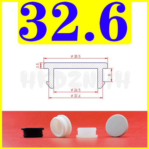 Silicone Rubber Snap-On Hole Plugs Tube Inserts Stoppers Black Ø 2.5mm - 60.6mm - Picture 49 of 63