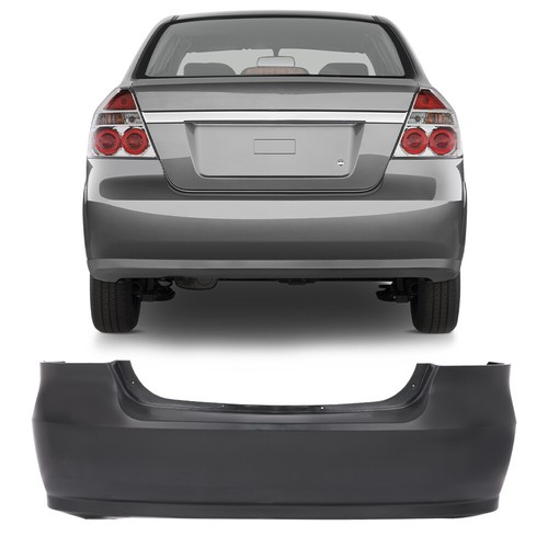 Rear Bumper Cover Fascia Replacement Fit For 2007-2011 Chevrolet Aveo Sedan - Picture 9 of 10
