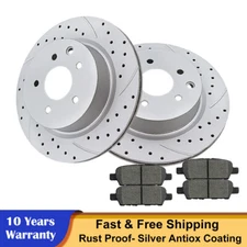 Rear Brake Rotors Ceramics Pads for 2009-2014 2016-2019 Nissan Maxima Brakes Kit