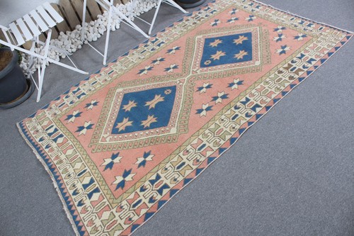 Vintage Teppiche, 3,9x7 Fuß Vorleger, Boho Teppiche, Türkische Teppiche, Geometrische Teppiche - Bild 3 von 10