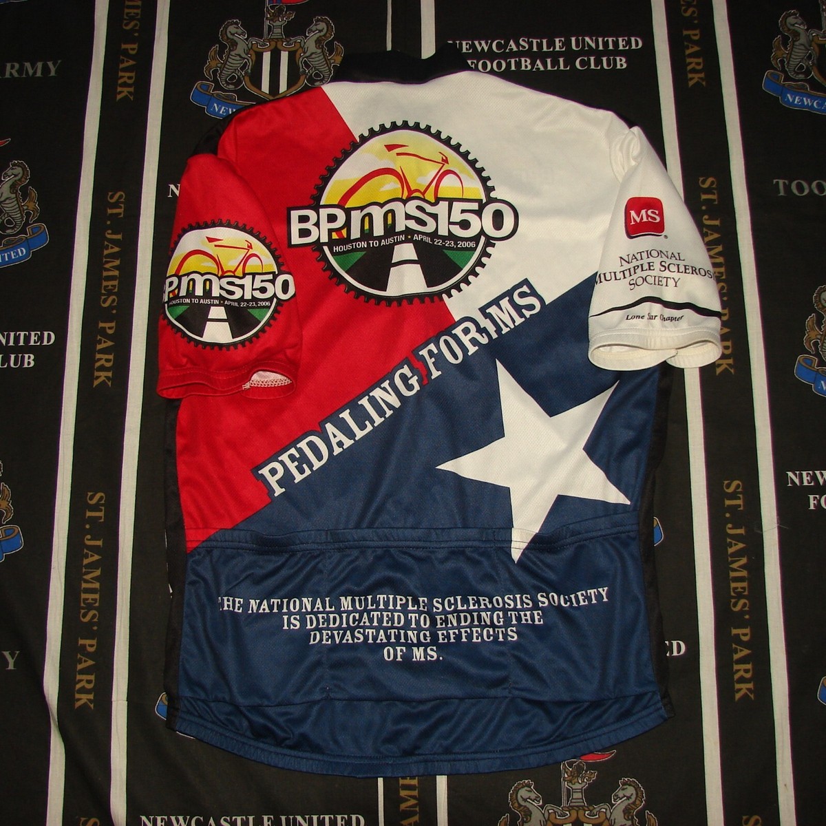 VOmax BP MS150 Houston Austin 2006 Cycling Bike Jersey Shirt Men's