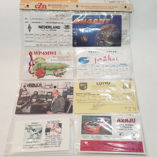 40 Ham Radio QSL Cards-Russia-Italy-Japan-Germany-Spain-Poland-Brasil-USSR - Picture 4 of 11