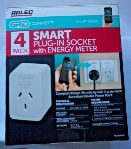 Arlec Grid Connect Single Smart Plug-In Socket With Energy Meter. - Picture 2 of 8