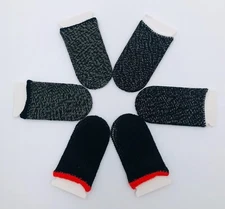 Gaming Finger Covers Sweat Proof Game Controller Phone Thumb Sleeve Red Black