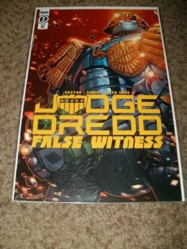 JUDGE DREDD FALSE WITNESS 2 RETAILER INCENTIVE VARIANT - NEAR MINT 9.0